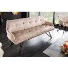 Design ülőpad Natasha 156 cm pezsgő bársony