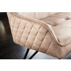 Design ülőpad Natasha 156 cm pezsgő bársony