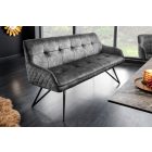 Design ülőpad Natasha 156 cm szürke bársony 