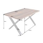 Design étkezőasztal Massive X 160 cm akác