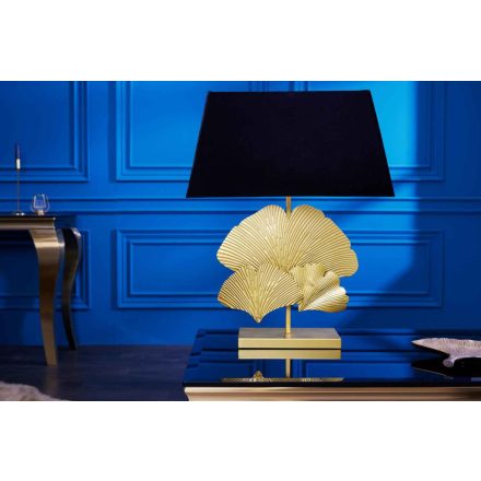 Design asztali lámpa Rashid fekete-arany
