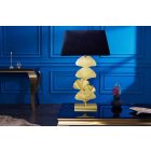 Design asztali lámpa Rashid 78 cm fekete-arany