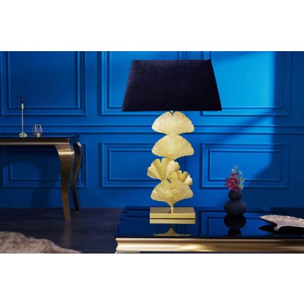 Design asztali lámpa Rashid 78 cm fekete-arany