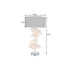 Design asztali lámpa Rashid 78 cm fekete-arany