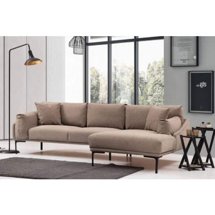 Design sarokkanapé Pallavi 255 cm barna - jobb