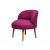 Design fotel Garcelle sötét rózsaszín