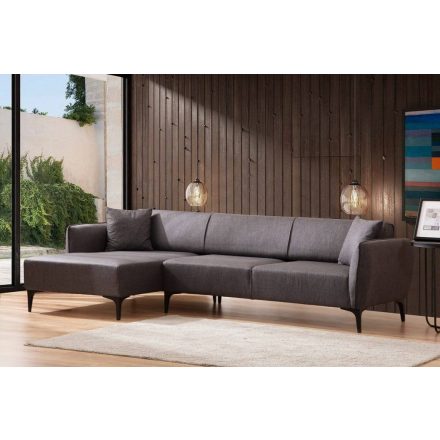 Design sarokkanapé Beasley 270 cm sötétszürke - bal