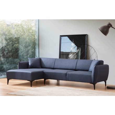 Design sarokkanapé Beasley 270 cm kék - bal