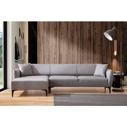 Design sarokkanapé Beasley 270 cm szürke - bal