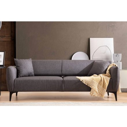 Design 3 személyes kanapé Beasley 220 cm sötétszürke