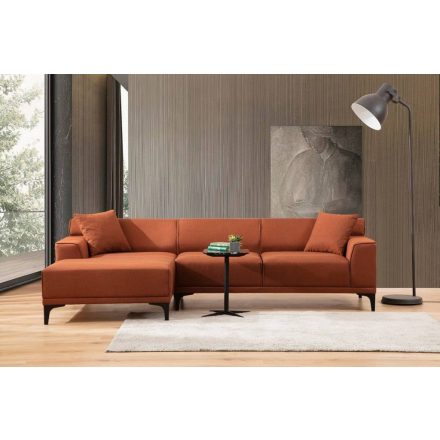 Design sarokkanapé Dellyn 250 cm narancssárga - bal