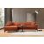 Design sarokkanapé Dellyn 250 cm narancssárga - bal