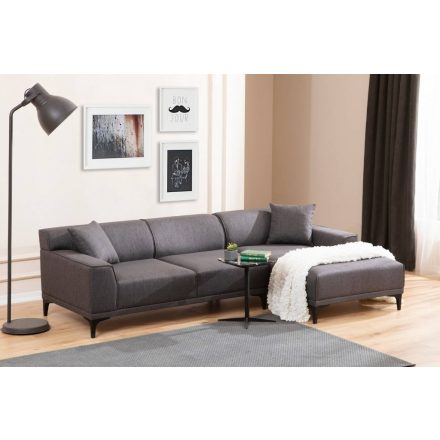Design sarokkanapé Dellyn 250 cm antracit - jobb