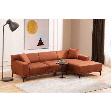 Design sarokkanapé Dellyn 250 cm narancssárga - jobb 
