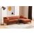 Design sarokkanapé Dellyn 250 cm narancssárga - jobb 