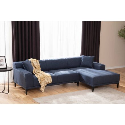 Design sarokkanapé Dellyn 250 cm kék - jobb