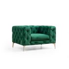 Design fotel Rococo zöld