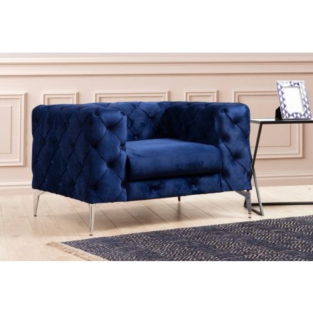 Design fotel Rococo sötétkék