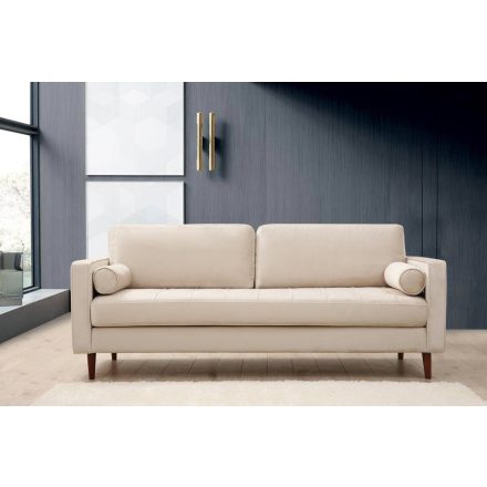 Design 3 személyes kanapé Jarmaine 215 cm bézs