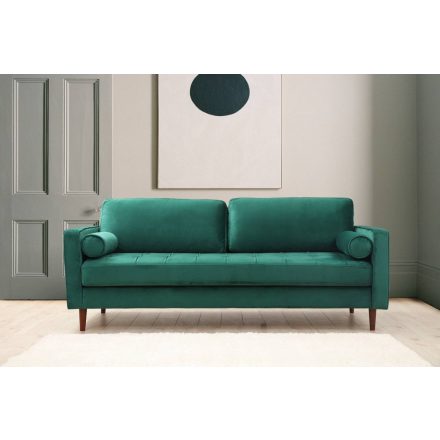 Design 3 személyes kanapé Jarmaine 215 cm zöld