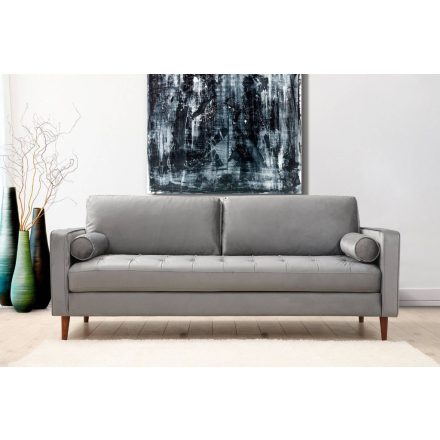 Design 3 személyes kanapé Jarmaine 215 cm világosszürke