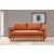 Design kanapé Jarmaine 175 cm narancssárga