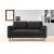 Design kanapé Jarmaine 175 cm fekete