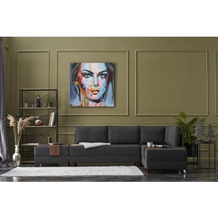 Design sarokkanapé Ramesha 280 cm antracit - jobb