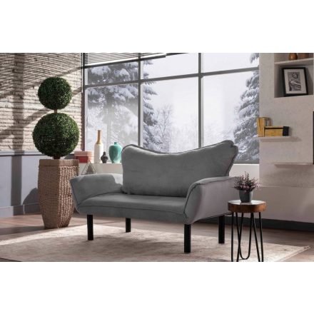Design összecsukható kanapé Wenda 140 cm szürke