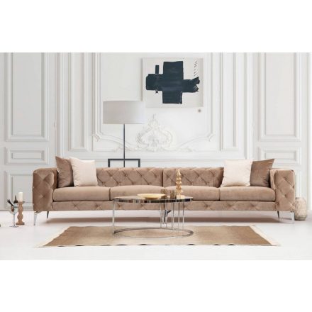 Design 4 személyes kanapé Rococo 344 cm krém