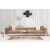 Design 4 személyes kanapé Rococo 344 cm krém