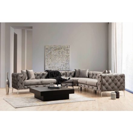 Design sarokkanapé Rococo antracit - bal 