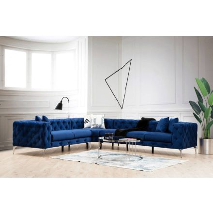 Design sarokkanapé Rococo kék - jobb