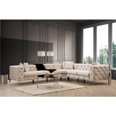 Design sarokkanapé Rococo ecru - bal