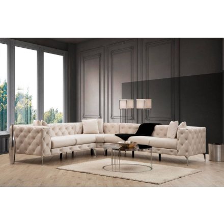Design sarokkanapé Rococo ecru - jobb 