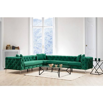 Design sarokkanapé Rococo zöld - jobb