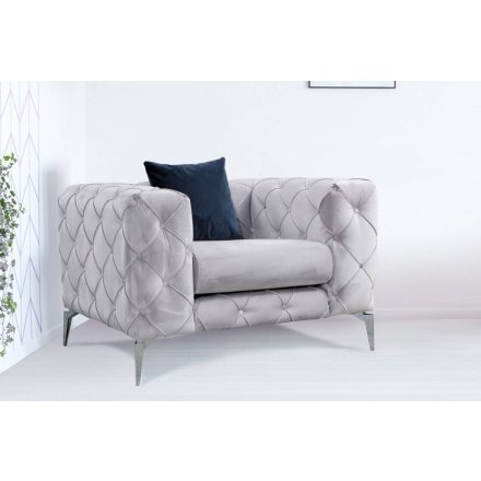 Design fotel Rococo világos szürke