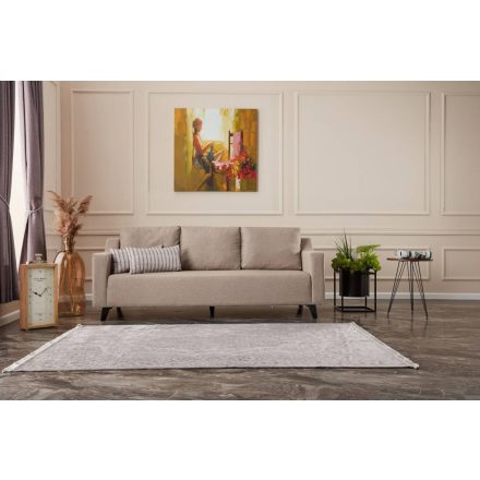 Design 3 személyes Hanaye kanapé 230 cm krém