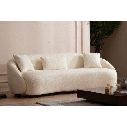Design 3 személyes kanapé Xanthus 230 cm krém 