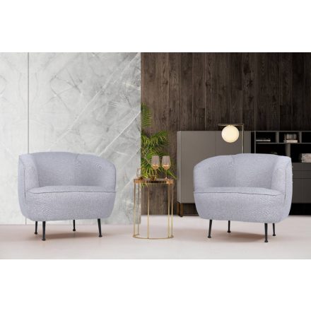 Design fotel Fedella világosszürke
