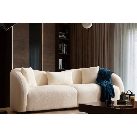 Design 3-személyes kanapé Wiley 236 cm krém