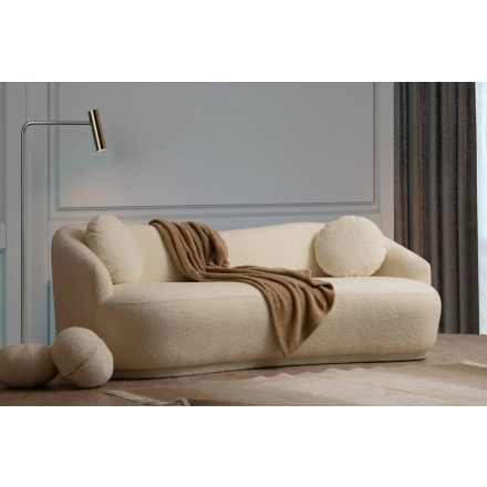 Design 3 személyes kanapé Tanicia 225 cm krém