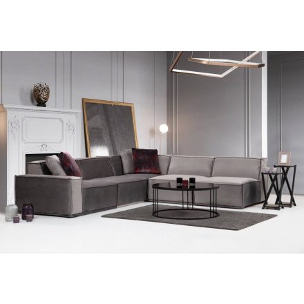 Design sarokkanapé Valtina II szürke - jobb