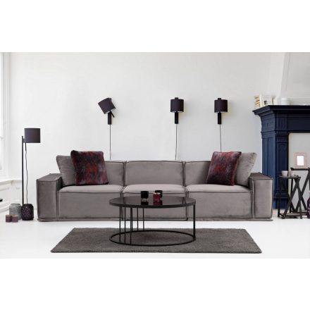Design 3 személyes kanapé Valtina 300 cm szürke