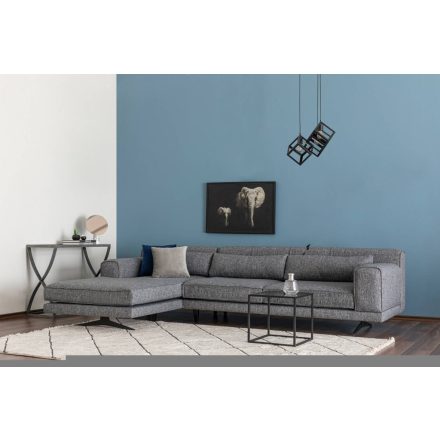 Design sarokkanapé Caishen 308 cm szürke - bal