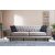 Design ágyazható kanapé Chesterfield 230 cm szürke