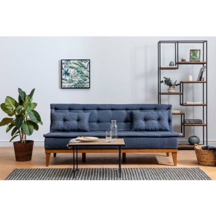 Design összecsukható kanapé Rafiya 180 cm sötétkék