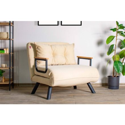 Design összecsukható szék Hilarius krémszínű