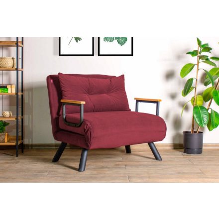 Design összecsukható szék Hilarius piros-barna