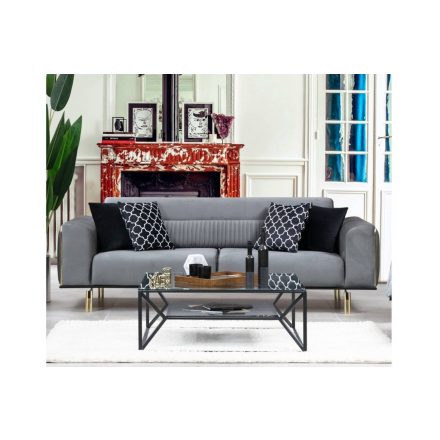 Design 3 személyes kanapé Darlita 234 cm szürke